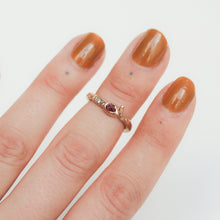 Load image into Gallery viewer, wrap-around-rose-gold-snake-ring-with-ruby-and-diamonds