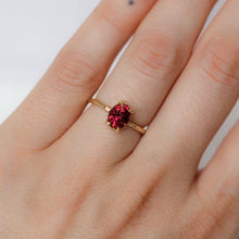 Load image into Gallery viewer, Rhodolite Garnet Ring | Recycled 14k Gold