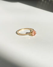 Load image into Gallery viewer, Peach Sunstone Ring | Recycled 14k Gold