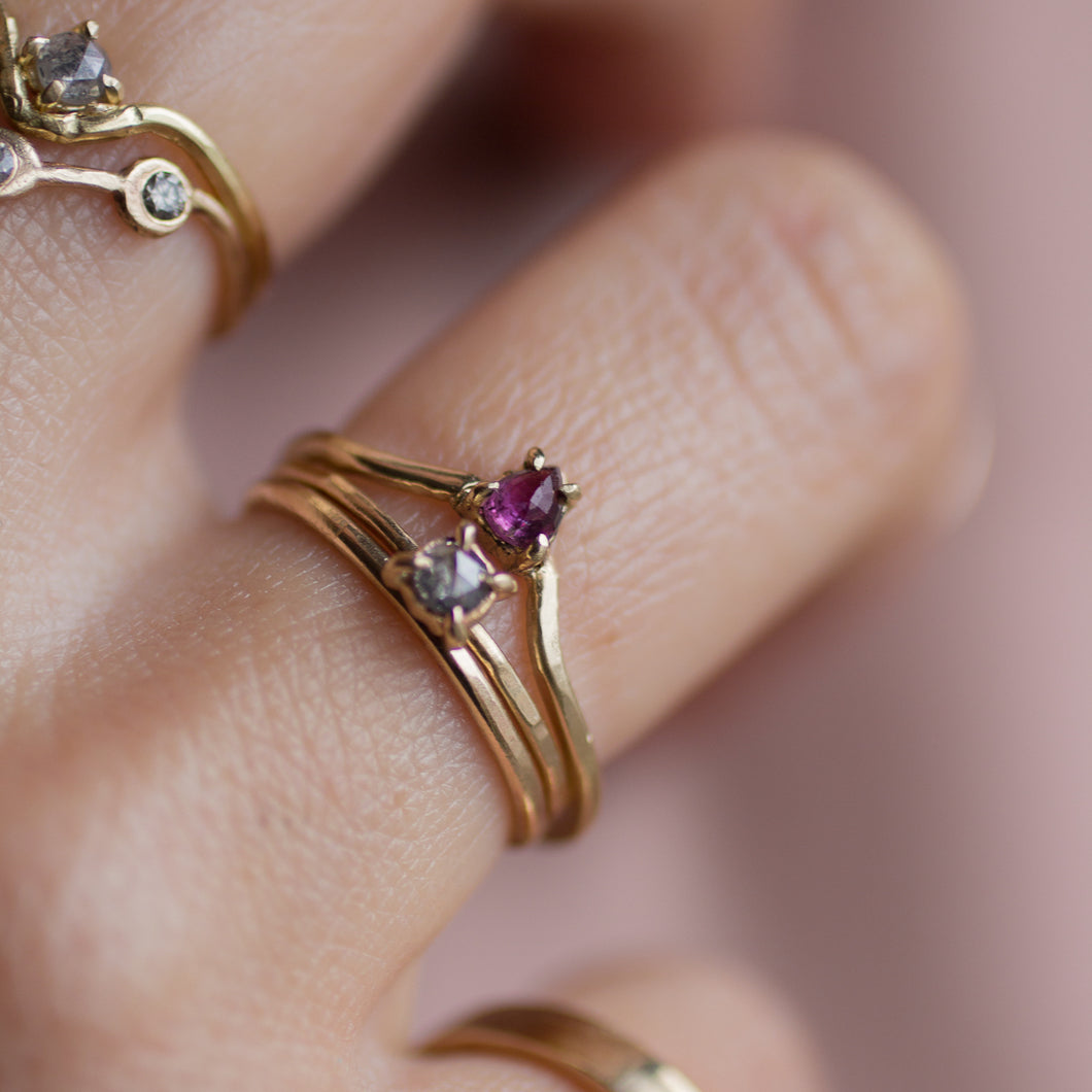 Stackable Ruby Ring | Recycled Birthstone Ring