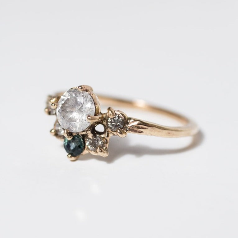 Ethical-and-Sustainable-Diamond-Sapphire-Cluster-Engagement-Ring