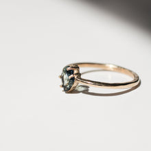 Load image into Gallery viewer, recycled-14k-gold-and-parti-sapphire-ring