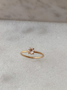 Morganite Solitaire | Recycled 14k Gold