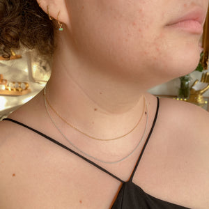 1.5mm Cable Chain Necklace | Recycled 14k Gold