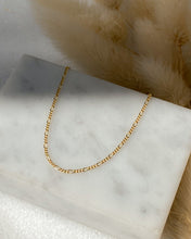 Load image into Gallery viewer, Figaro Chain Necklace | Recycled 14k Gold