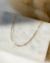 Load image into Gallery viewer, Paperclip Chain Necklace | Recycled 14k Gold