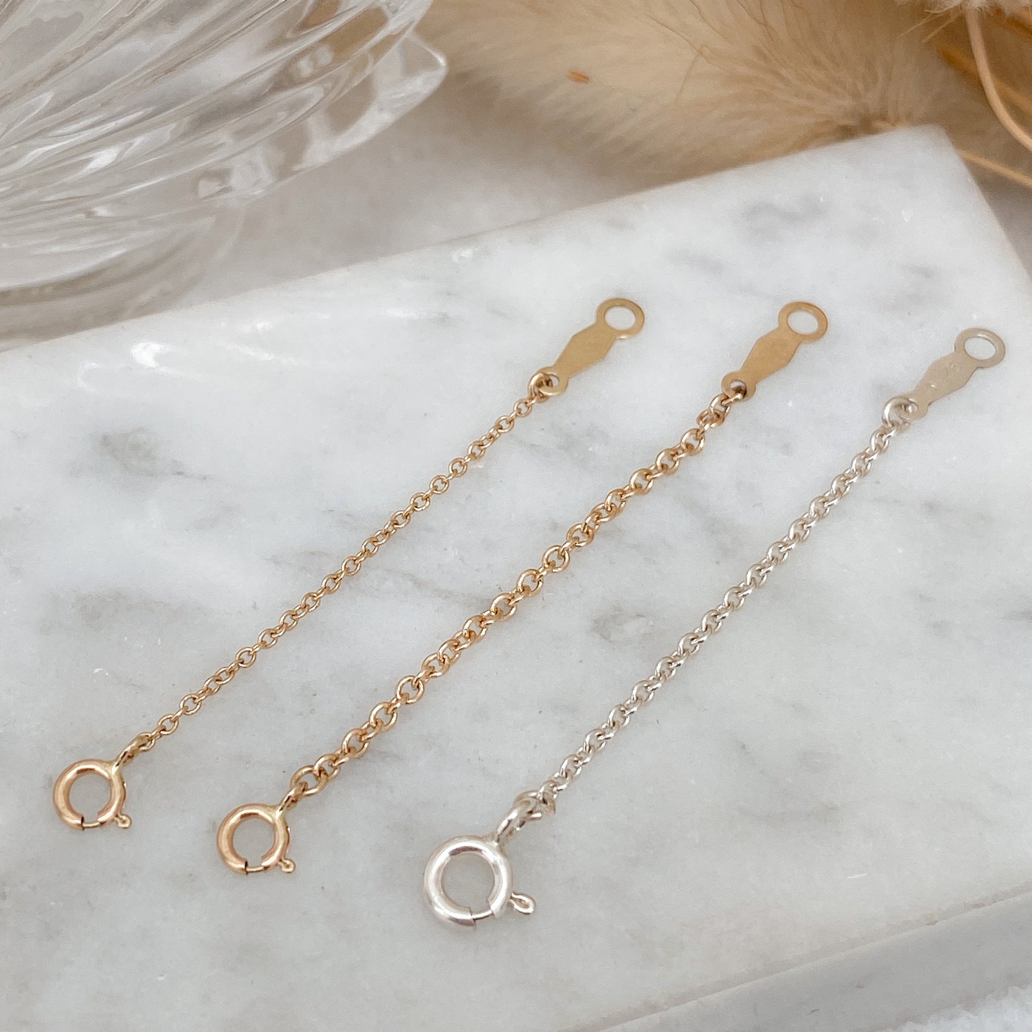 Necklace Chain Extender in Gold and Silver | Uncommon James