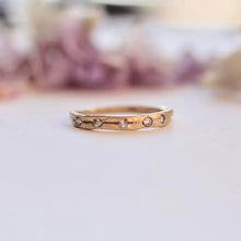 Load image into Gallery viewer, 14k-gold-wedding-band-with-diamonds