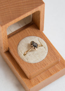 Kite Salt & Pepper Diamond Ring | Recycled 14k Gold