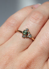 Load image into Gallery viewer, Sapphire Cluster Ring | Recycled 14k Gold