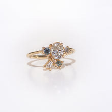 Load image into Gallery viewer, handcrafted-diamond-and-sapphire-ring