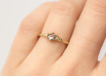 Load image into Gallery viewer, australian salt and pepper diamond ring on person