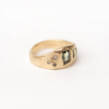 Load image into Gallery viewer, recycled-14k-gold-setting-sapphire-and-diamond-ring