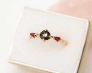 handmade-salt-and-pepper-diamond-and-ruby-ring-sustainable