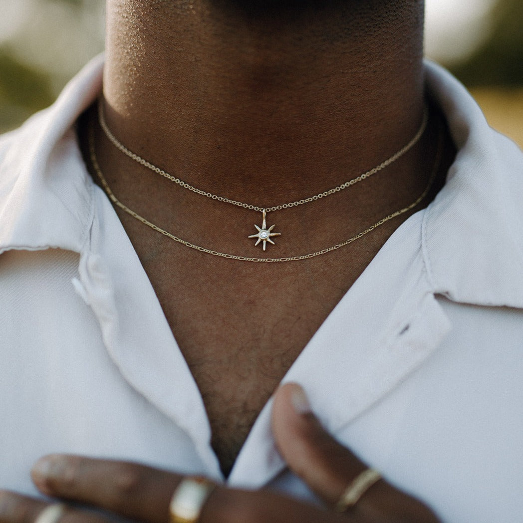 Figaro Chain Necklace | Recycled 14k Gold