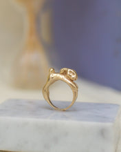 Load image into Gallery viewer, 14k-Gold-Jumping-Bunny-Ring