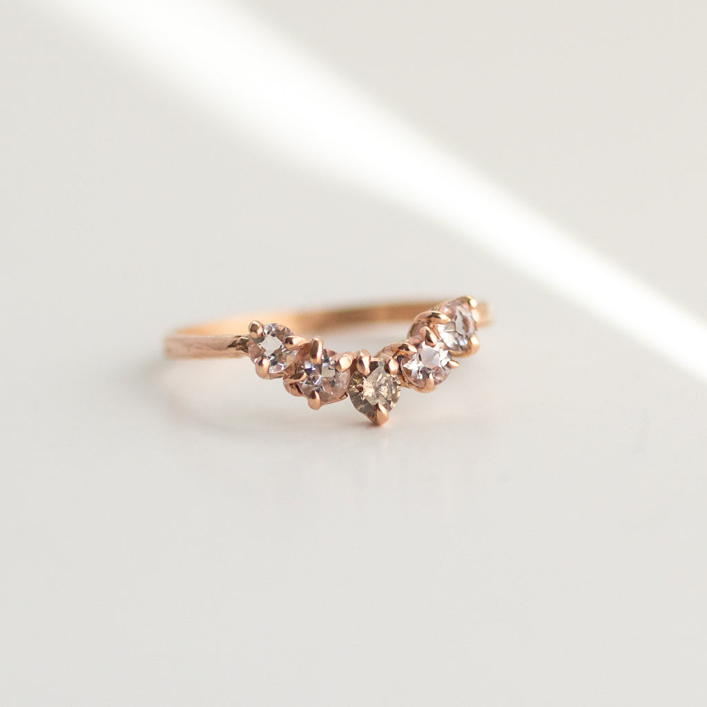 Diana Half Halo | Recycled 14k Rose Gold