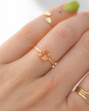 Load image into Gallery viewer, Maxine Ring | 14k Peach Sunstone