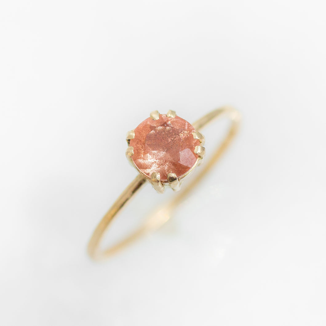 Maurine Ring | 14k Peach Sunstone