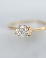 Load image into Gallery viewer, Classic Pi Solitaire | 14k Salt &amp; Pepper Diamond