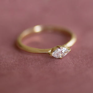 Mezzo Ring | Marquise Diamond Solitaire