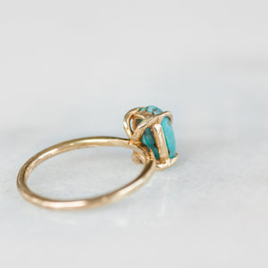 Caged Turquoise Ring | Recycled 14k Gold
