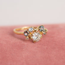 Load image into Gallery viewer, Soprano Ring | Diamond &amp; Sapphire Cluster