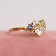 Load image into Gallery viewer, Soprano Ring | Diamond &amp; Sapphire Cluster