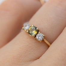 Load image into Gallery viewer, Parti All The Time Ring | 14k Parti Sapphire &amp; Diamonds
