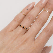 Load image into Gallery viewer, Nocturne Ring | Black Diamond 14k Gold