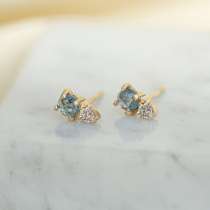14k-gold-blue-rosecut-sapphire-and-daimond-earrings