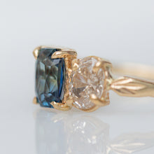 Load image into Gallery viewer, Toi et Moi Ring | Diamond &amp; Sapphire