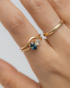 Toi et Moi Ring | Diamond & Sapphire