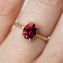 Load image into Gallery viewer, Rhodolite Garnet Cocktail Ring