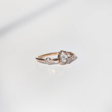 Load image into Gallery viewer, Rosegold-rosecut-pear-shaped-diamond-ring