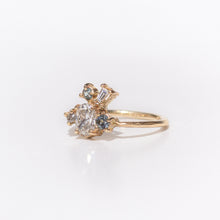 Load image into Gallery viewer, ethically-sourced-sapphire-and-diamond-cluster-ring