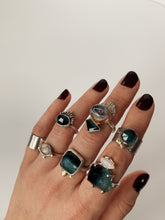 Load image into Gallery viewer, Tourmaline &amp; Cantera Opal Ring | Recycled Sterling Silver